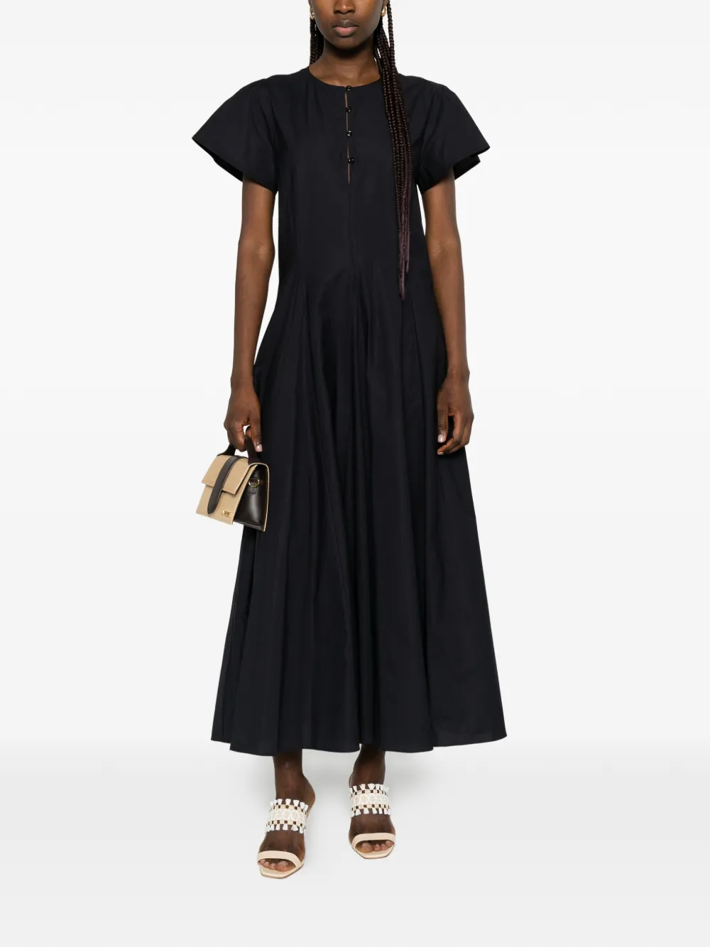  Forte Forte Vestido Midi Con Botones - Azul 