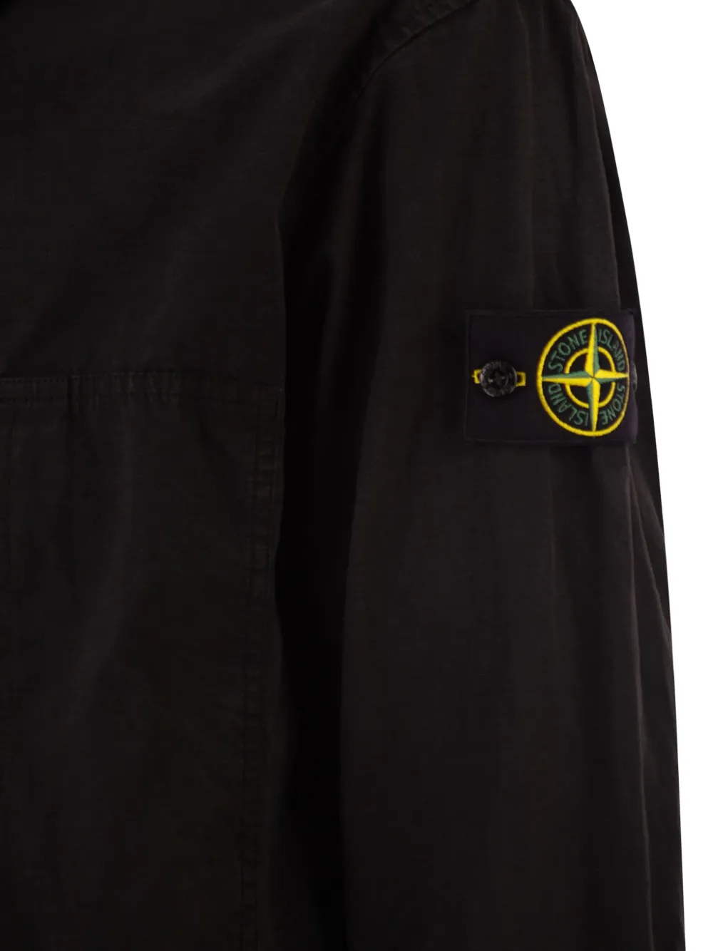 Stone Island Jack met borstzak en rits Zwart