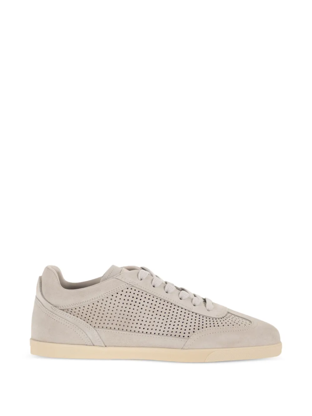 Kiton perforated-detail lace-up fastening sneakers Grijs