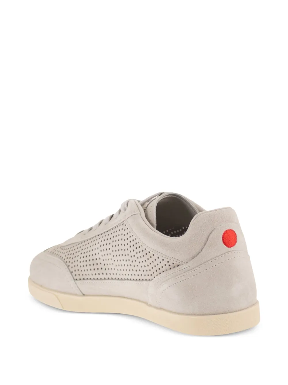 Kiton perforated-detail lace-up fastening sneakers Grijs