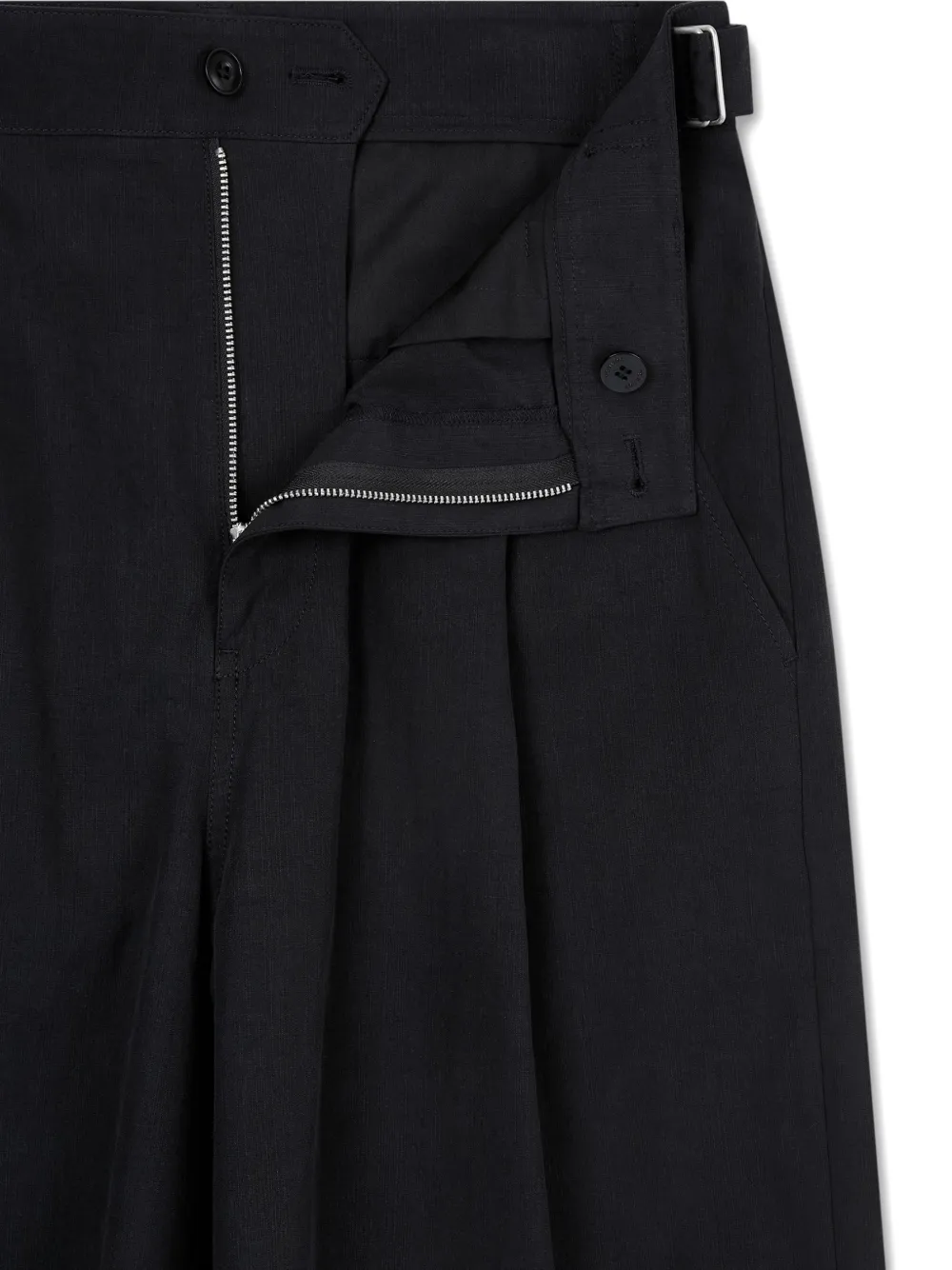 TOMBOY Geplooide shorts met zijband Zwart