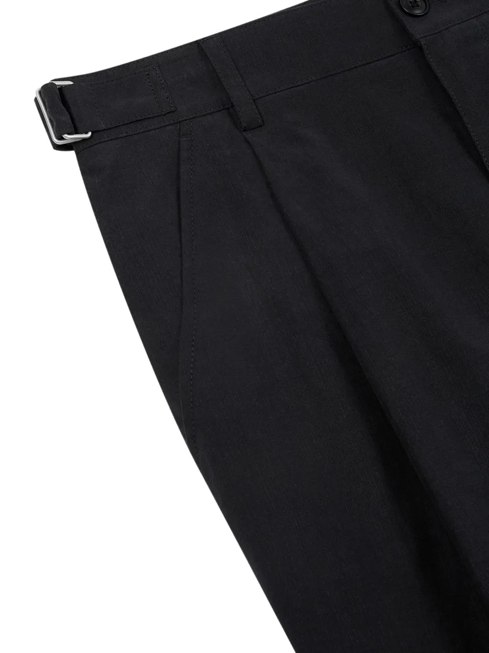 TOMBOY Geplooide shorts met zijband Zwart