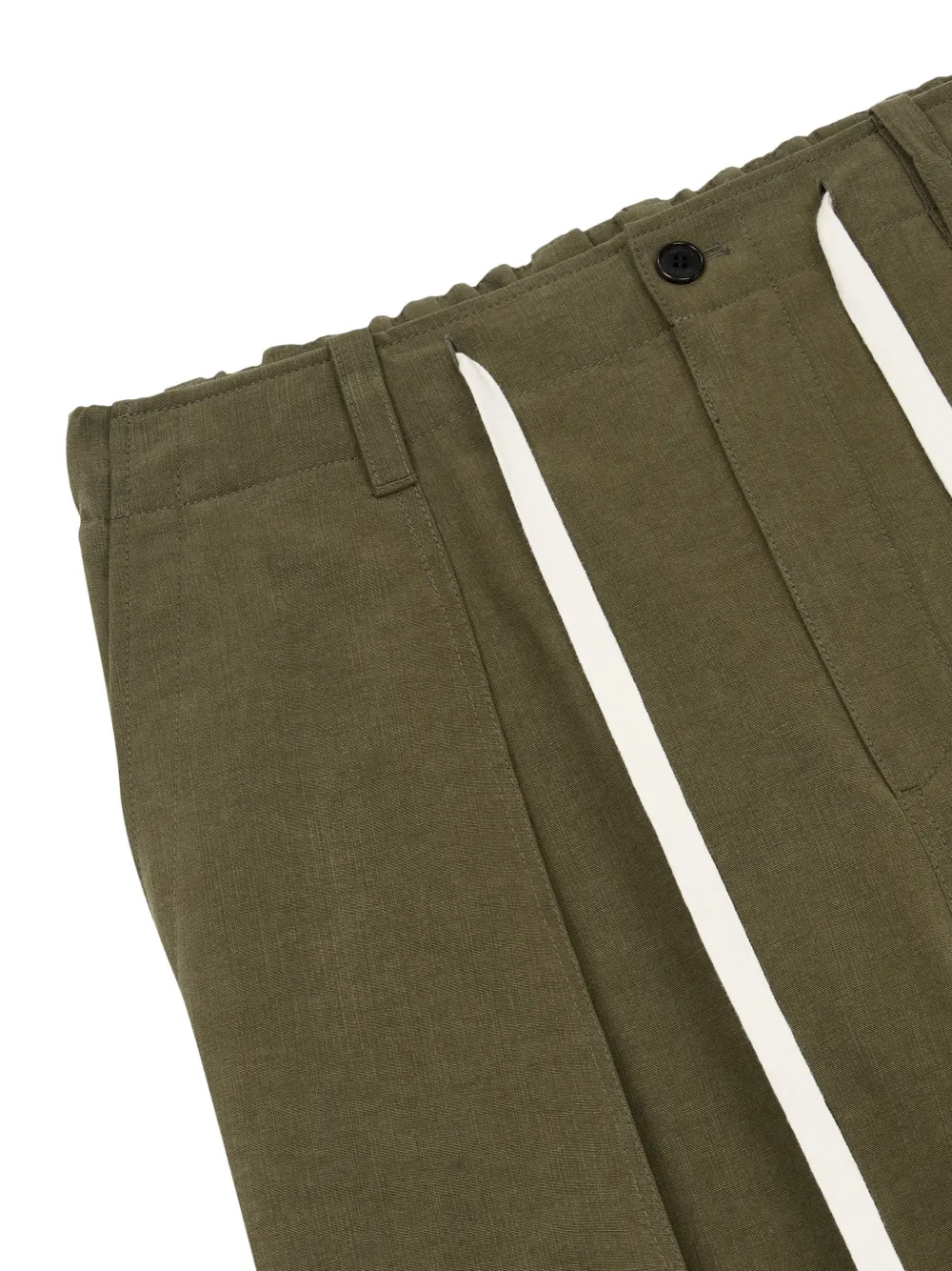  Tomboy Pintuck Drawstring Trousers - Green 