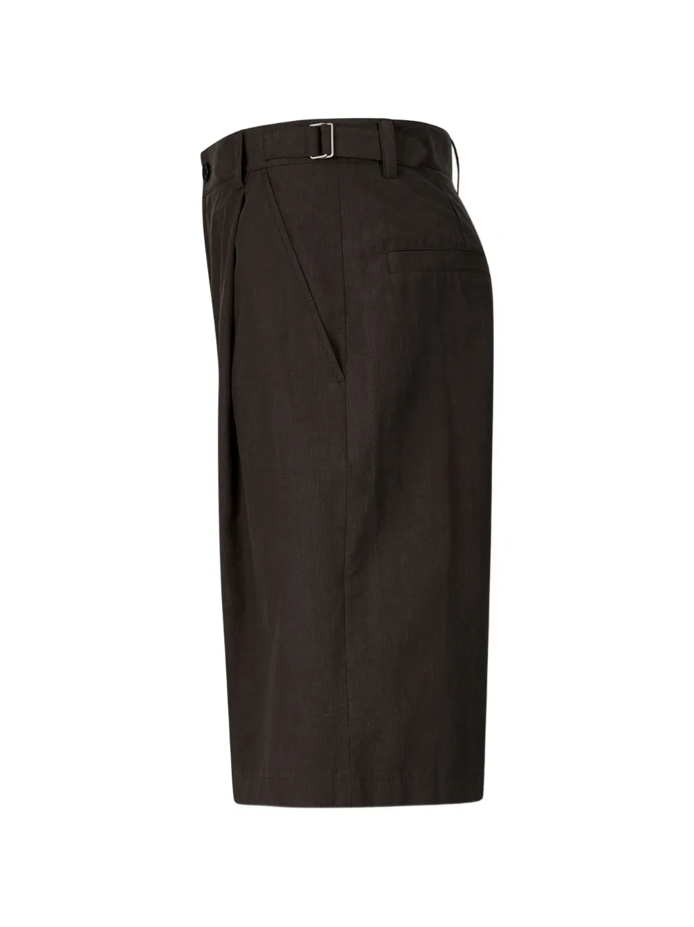  Tomboy Buckle Basic Shorts - Brown 