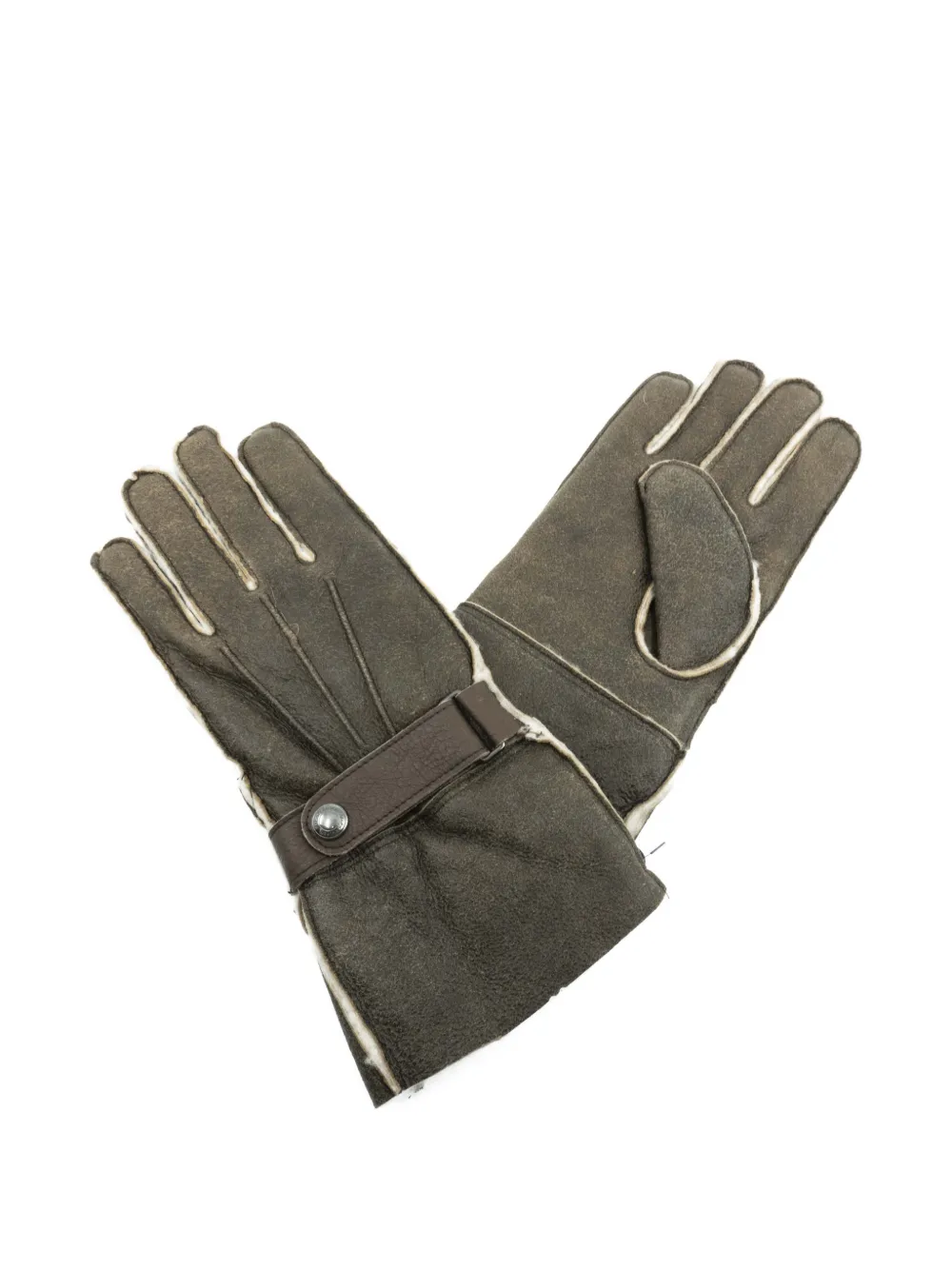 Polo Ralph Lauren Utility Icons handschoenen met lammy afwerking Bruin