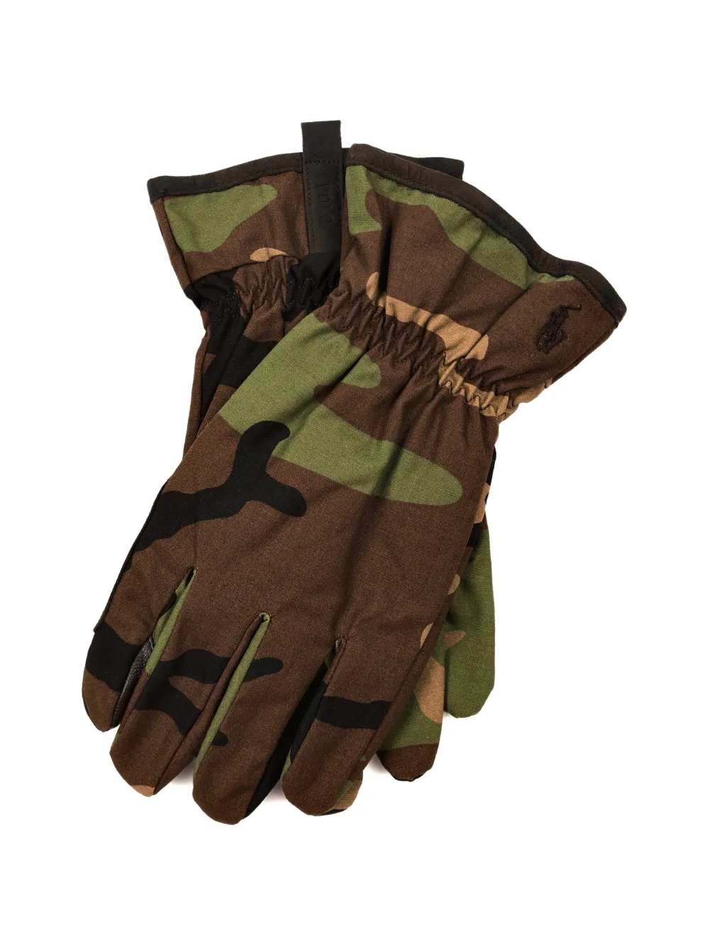 Polo Ralph Lauren Canvas handschoenen met camouflageprint Bruin