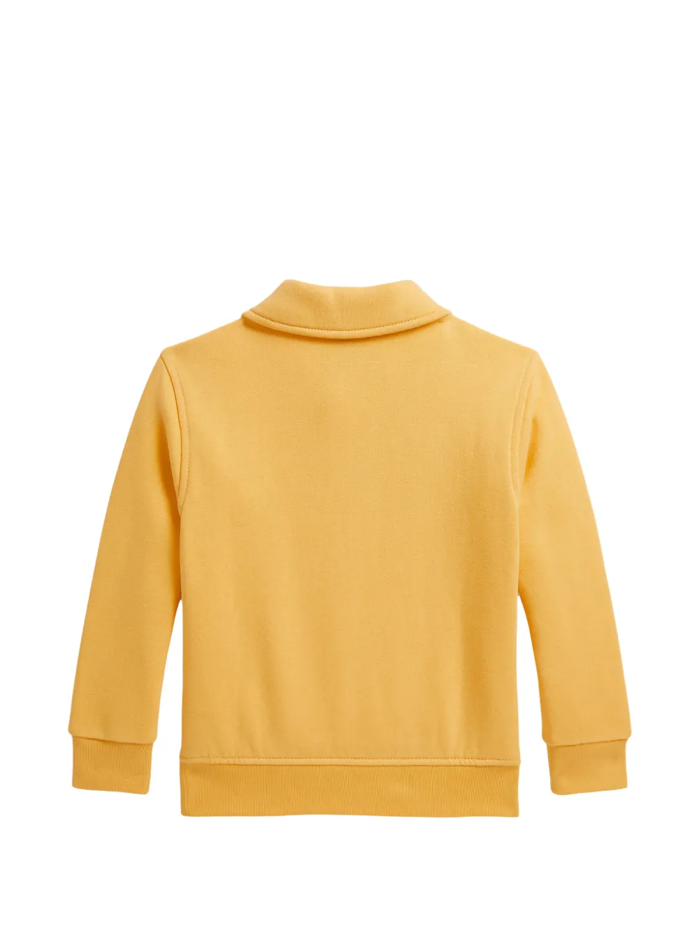 POLO RALPH LAUREN KIDS Pony sweater met borduurwerk en kwartrits Geel