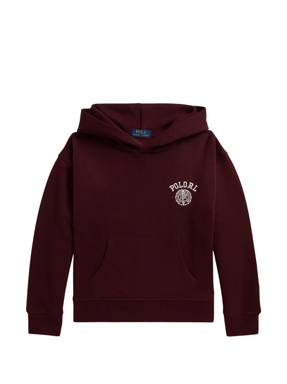 POLO RALPH LAUREN KIDS Felpa Big Fit con ricamo - Rosso