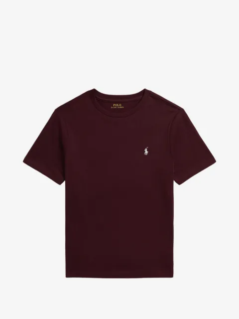 POLO RALPH LAUREN KIDS playera de jersey y algodón con logo bordado