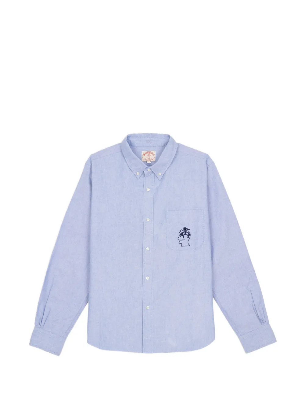 Brooks Brothers x Brain Dead button-up shirt - Blu