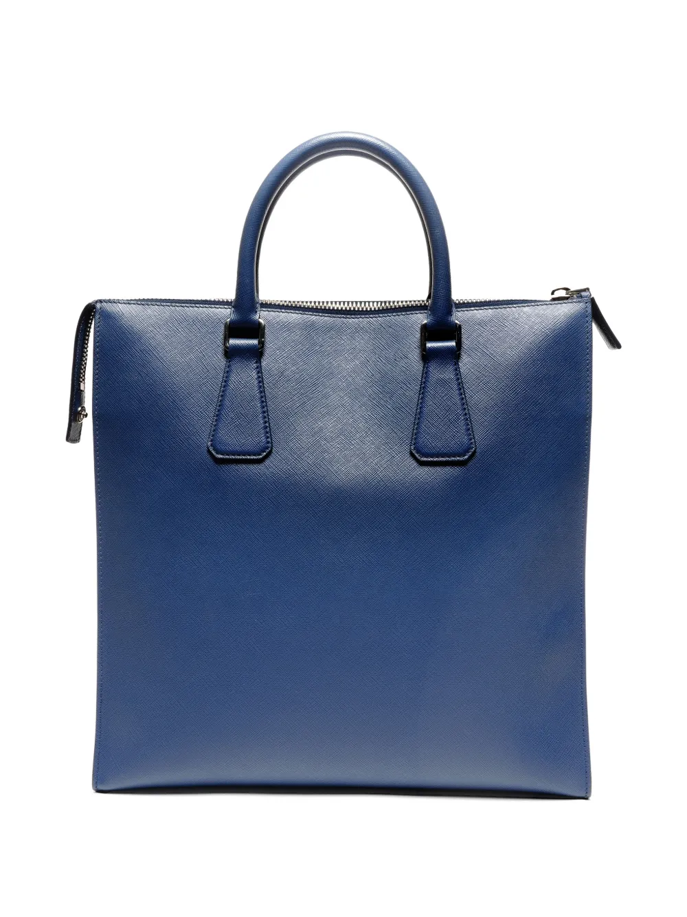 PRADA ネイビー ハンドバッグ Prada Pre-Owned 2015-2020 トライアングルロゴ ハンドバッグ | ブルー