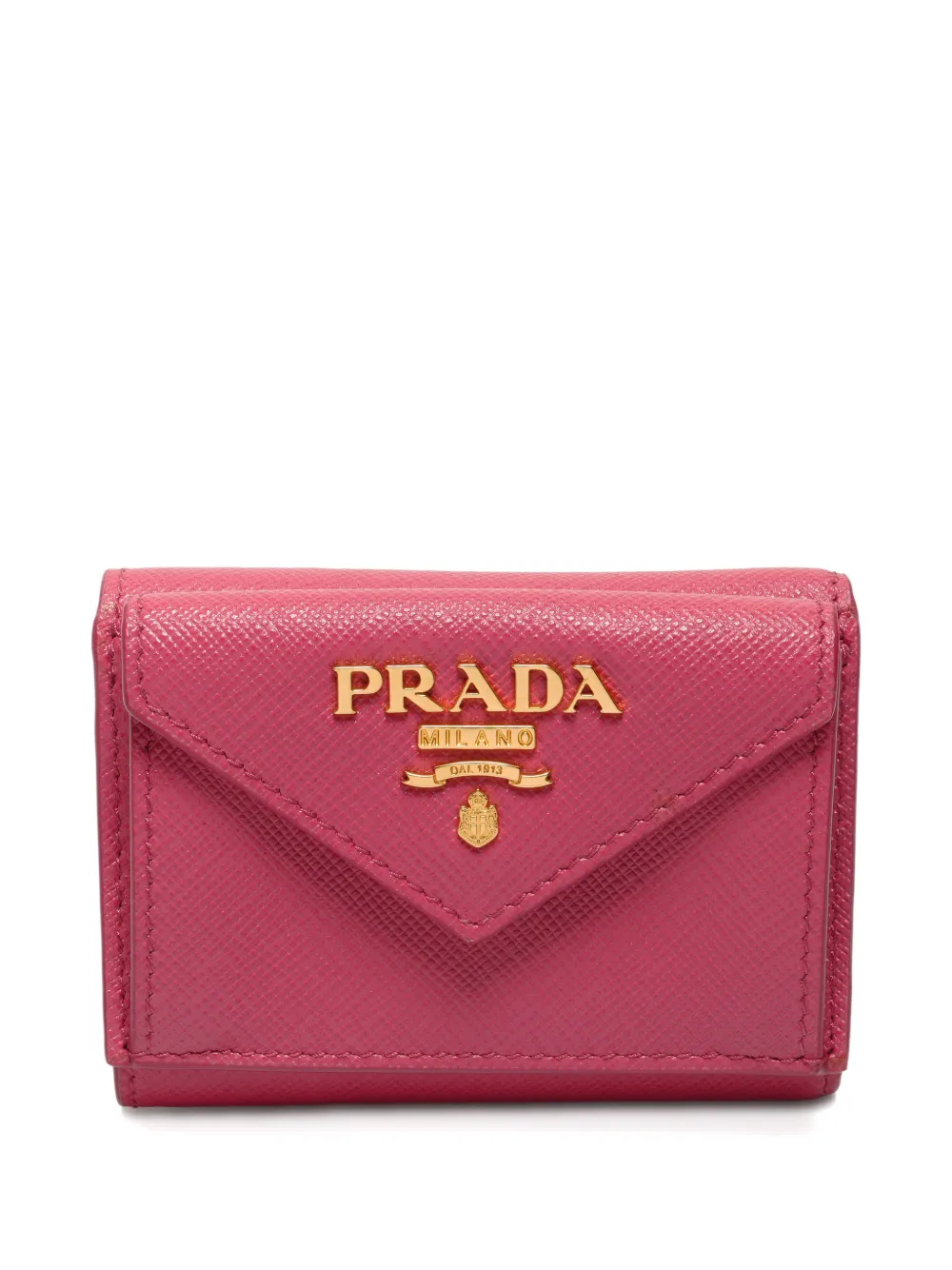 Prada Pre-Owned 2015-2025 logo-plaque wallet - Rosa