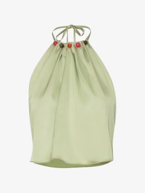 Baobab Lorena halterneck embellished top