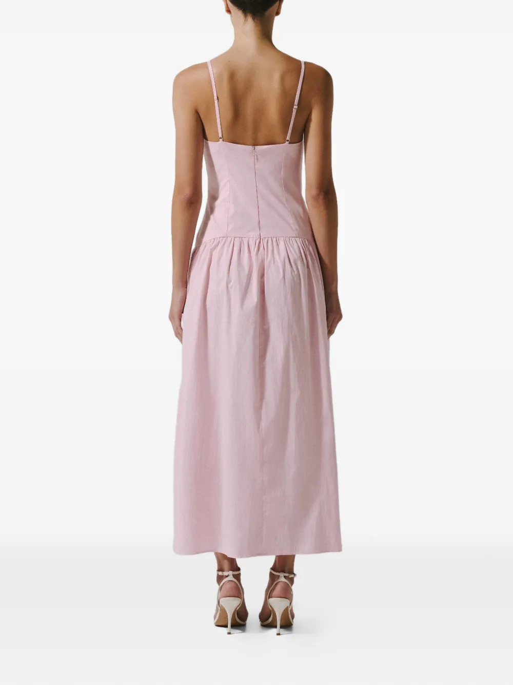 Baobab Simona maxi-jurk met sweetheart hals Roze