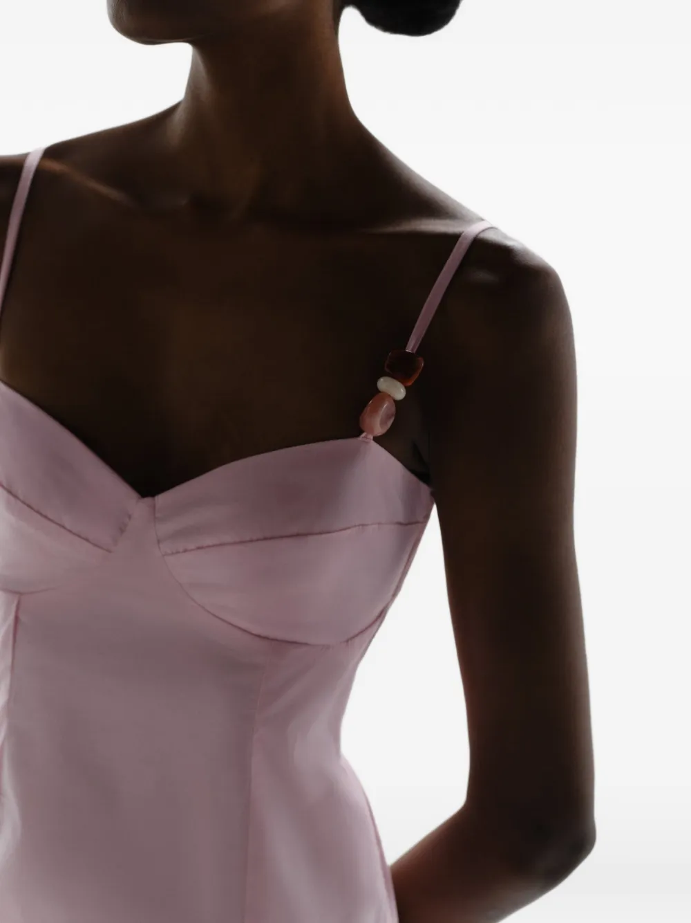 Baobab Simona maxi-jurk met sweetheart hals Roze