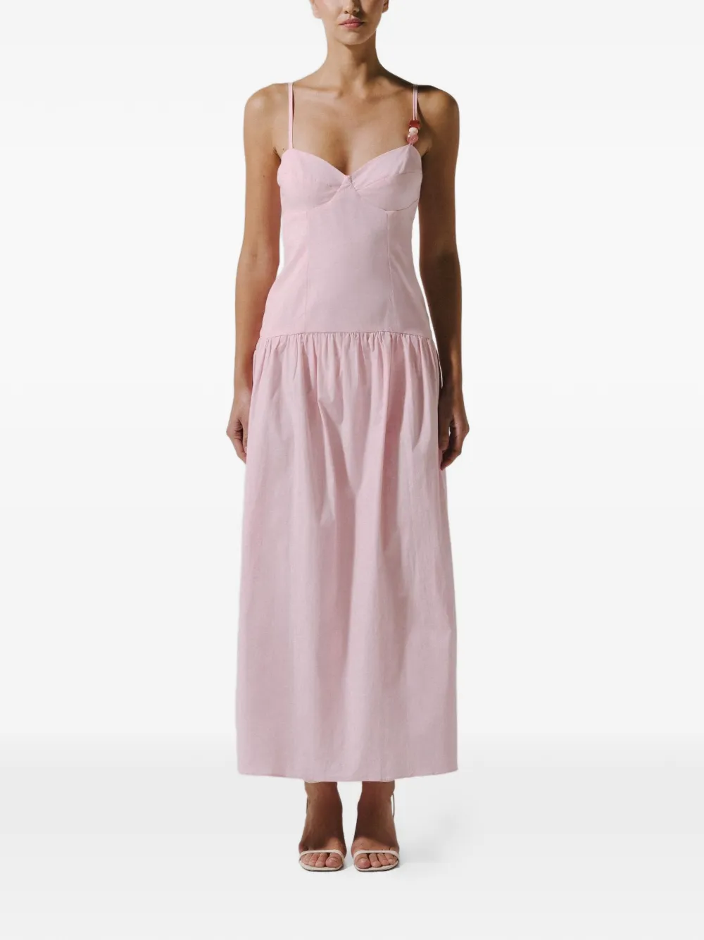Baobab Simona maxi-jurk met sweetheart hals Roze