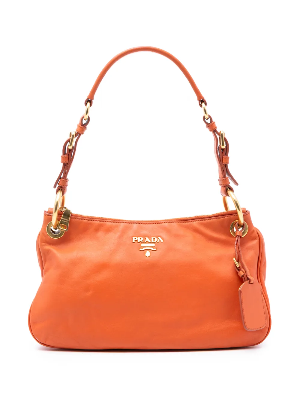 Prada Pre-Owned 2021-2026 Vitello Phenix shoulder bag - Arancione