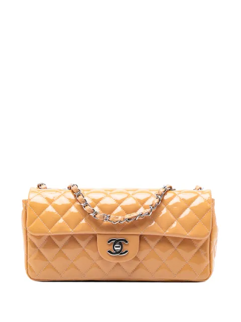 CHANEL Pre-Owned 2010-2011 Classic Patent East West Single Flap shoulder bag