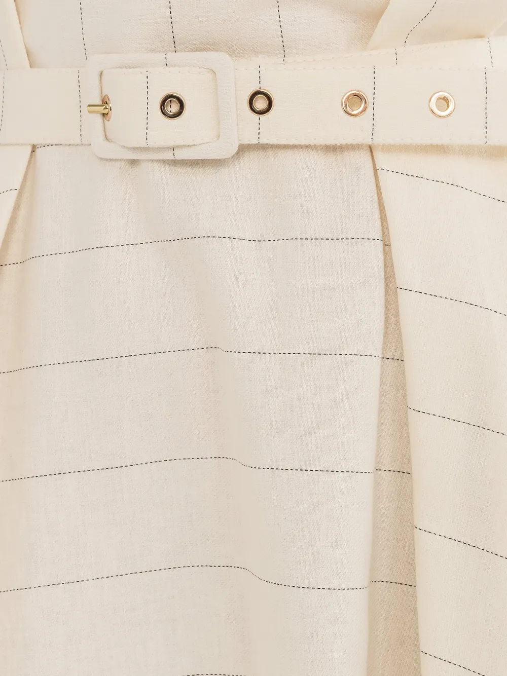 NISSA Midi-jurk met ceintuur Beige