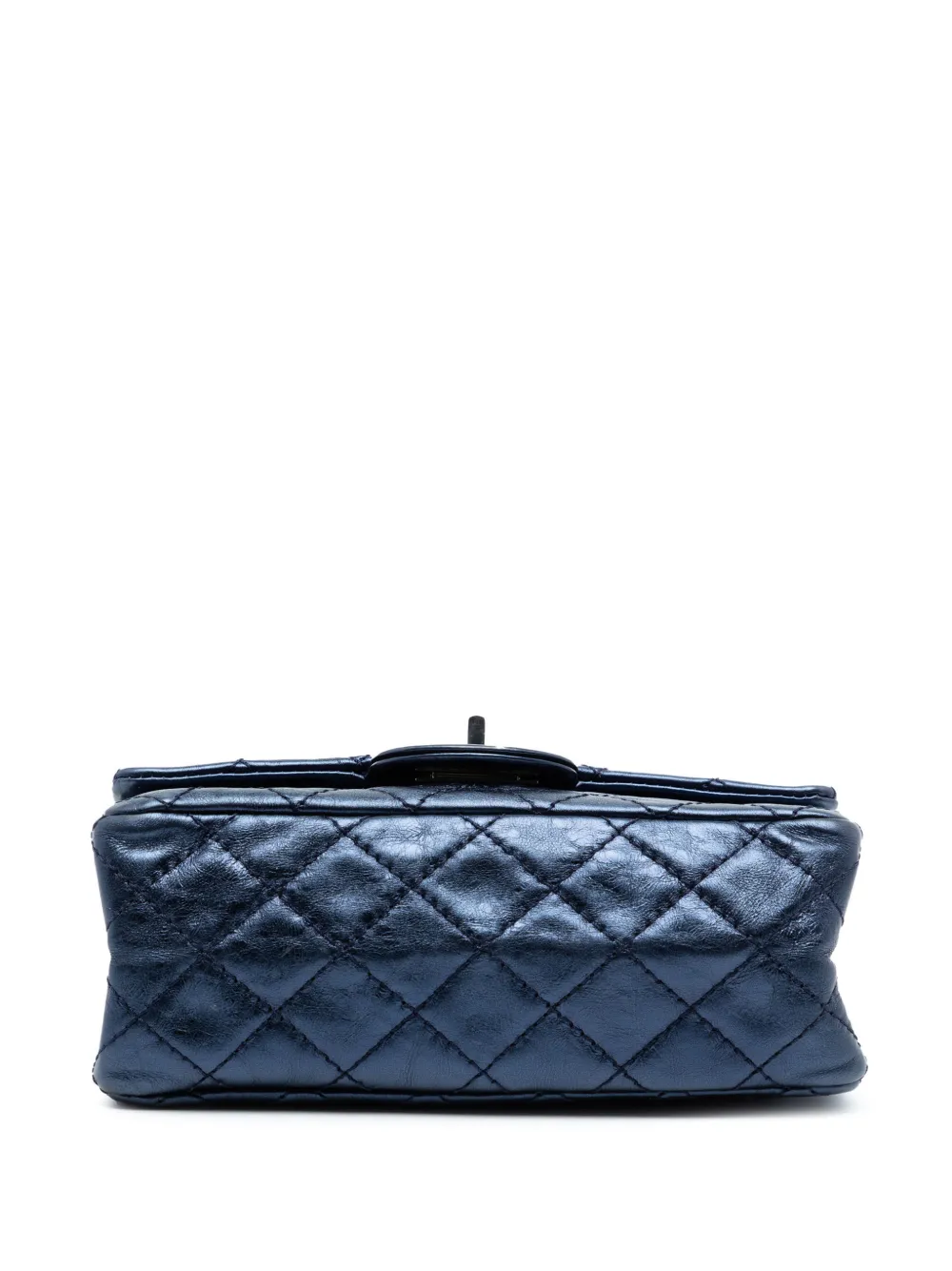 2006-2008 Metallic Aged Calfskin Reissue 2.55 Double Flap 224 Crossbody Bag