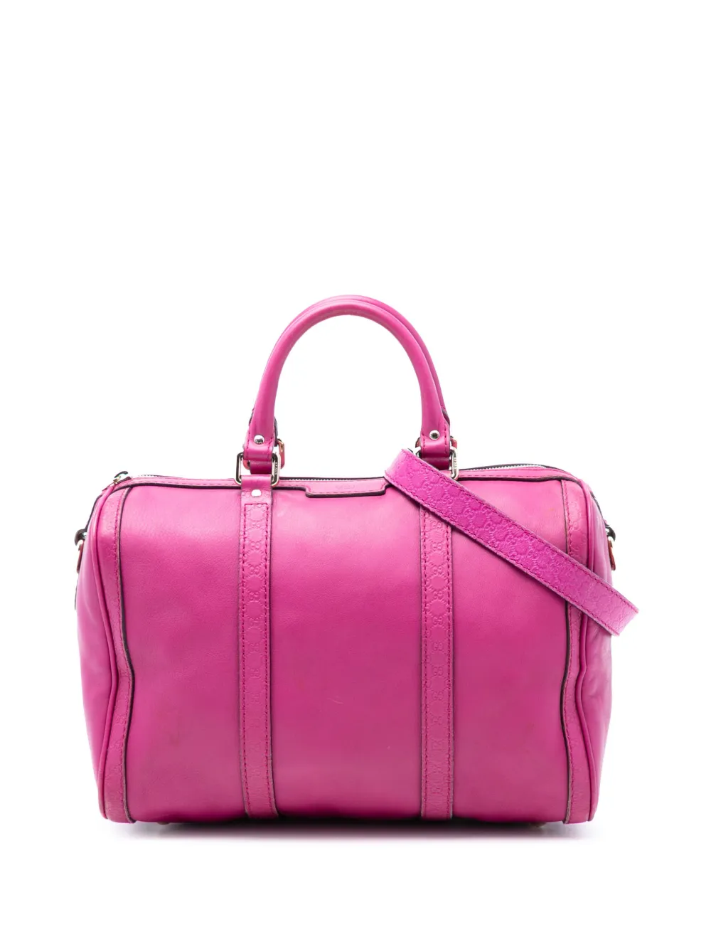 Gucci Pre-Owned 2016-2025 Medium Microguccissima Trimmed Joy Boston Bag satchel - Rosa