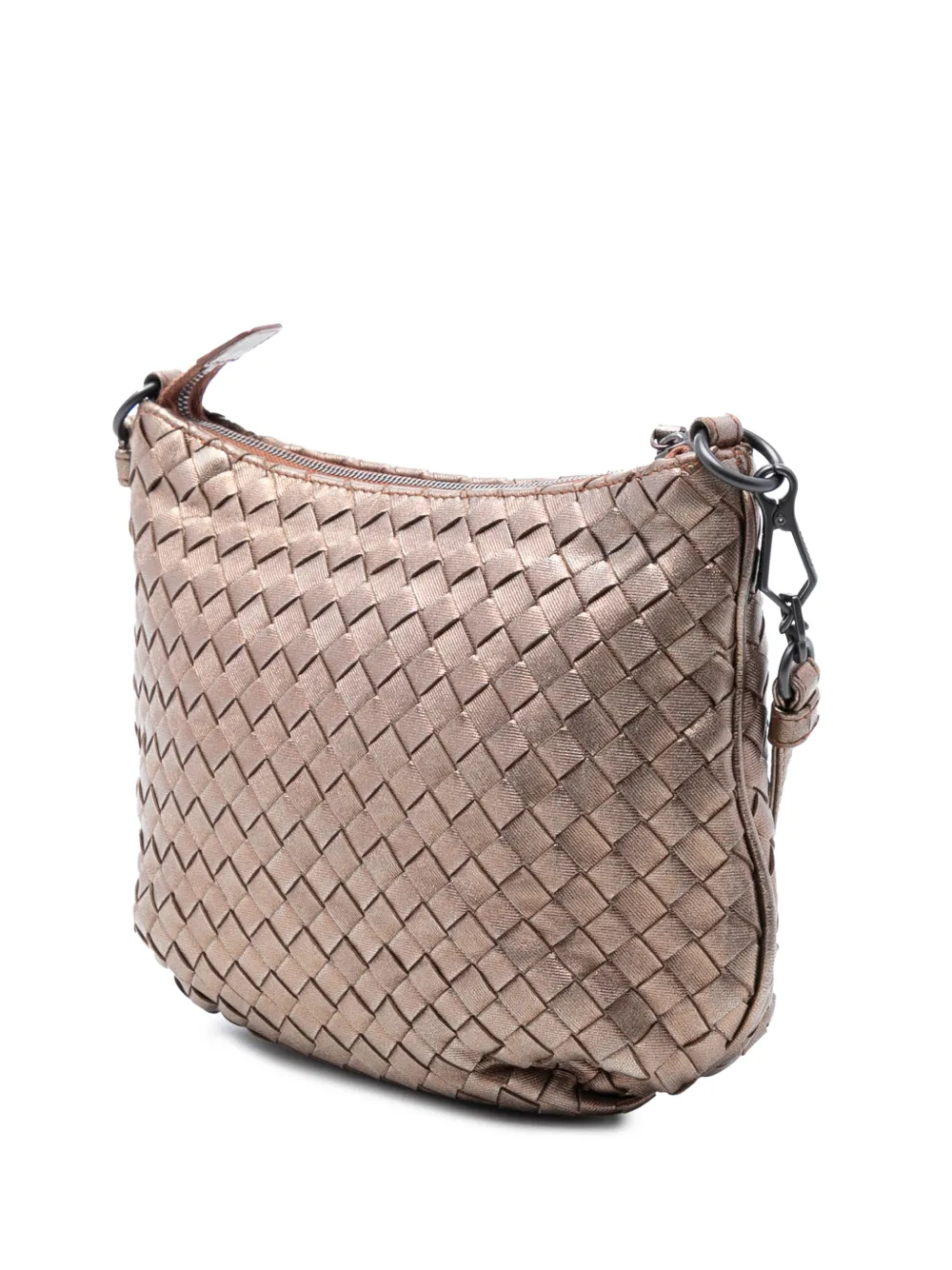 2010-2026 Metallic Nappa Intrecciato Crossbody Bag