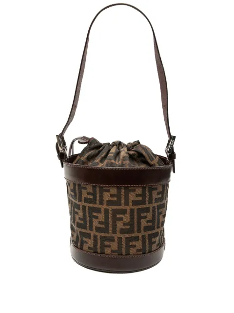 Fendi Pre-Owned 2000-2010 Zucca Palazzo canvas bucket-tas