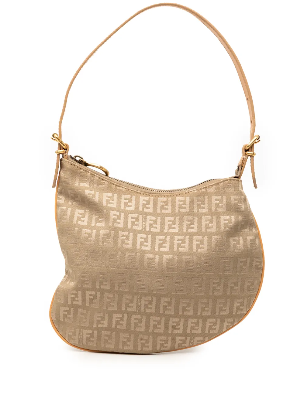 Fendi Pre-Owned 2000-2010 Zucchino Canvas Oyster shoulder bag - Marrone