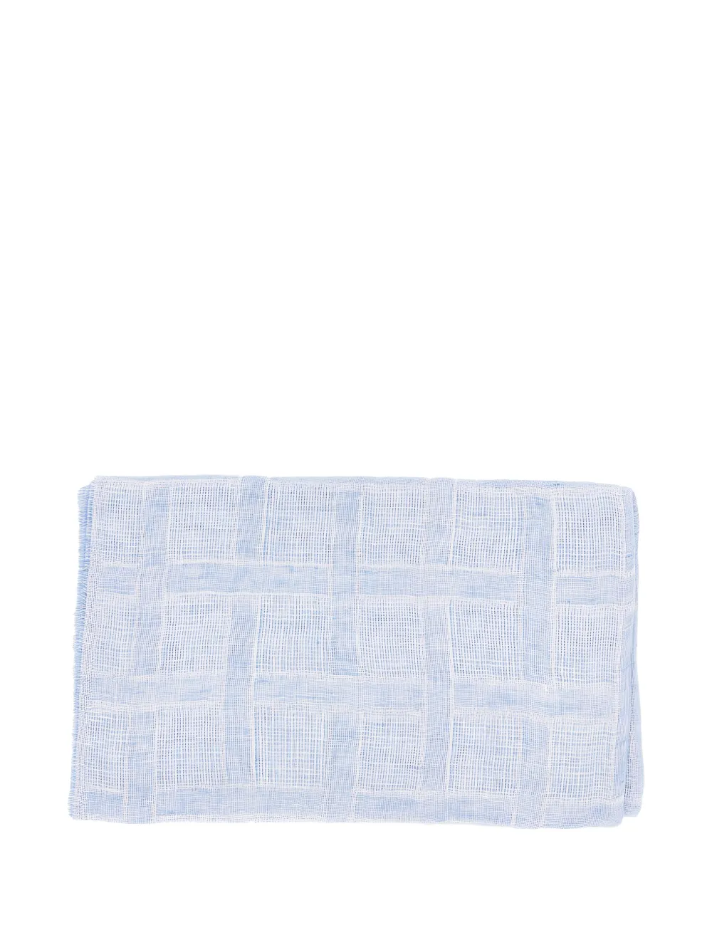 Emporio Armani Geruite sjaal Blauw