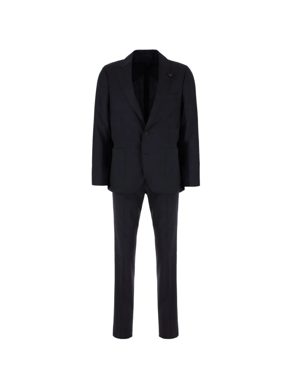 Lardini flower-pin single-breasted suit - Blu