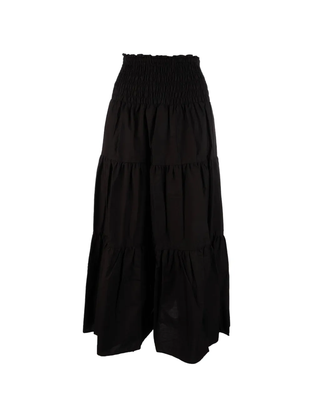 Michael Kors tiered shirred skirt - Nero