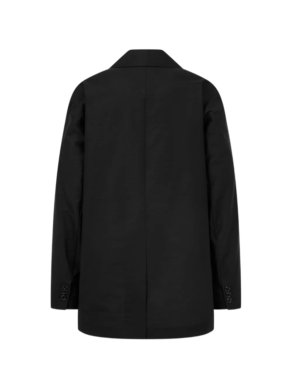 TOMBOY Katoenen ruimvallende blazer met enkele rij knopen Zwart