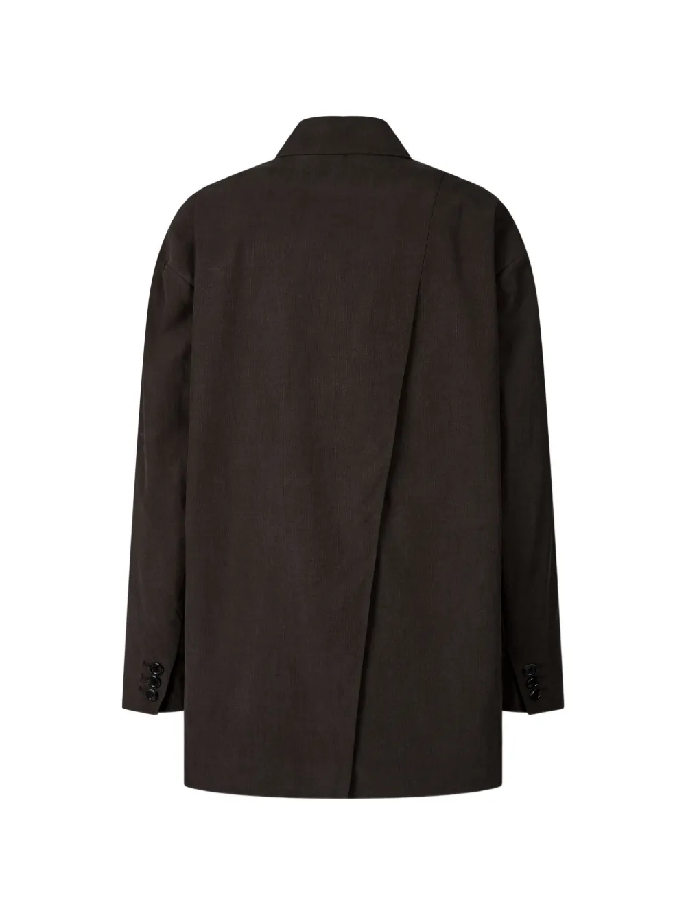  Tomboy Single-breasted Oversized Blazer - Brown 