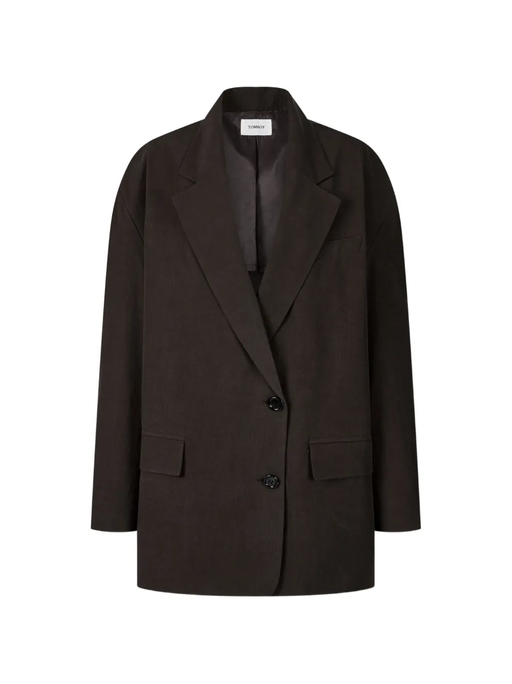 TOMBOY single-breasted oversized blazer - Braun