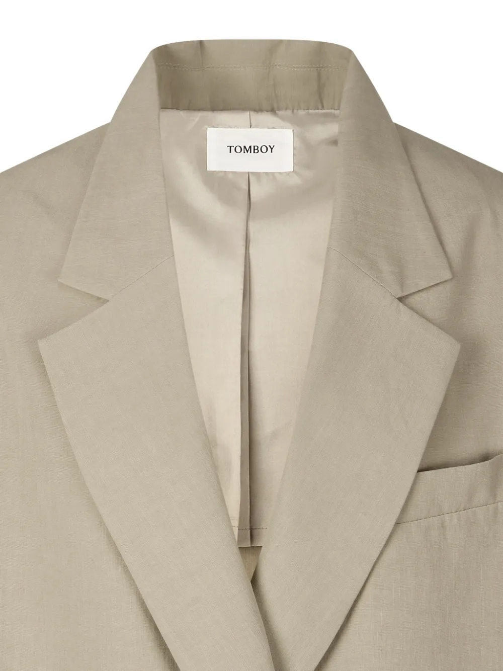  Tomboy Single-breasted Oversized Blazer - Neutrals 