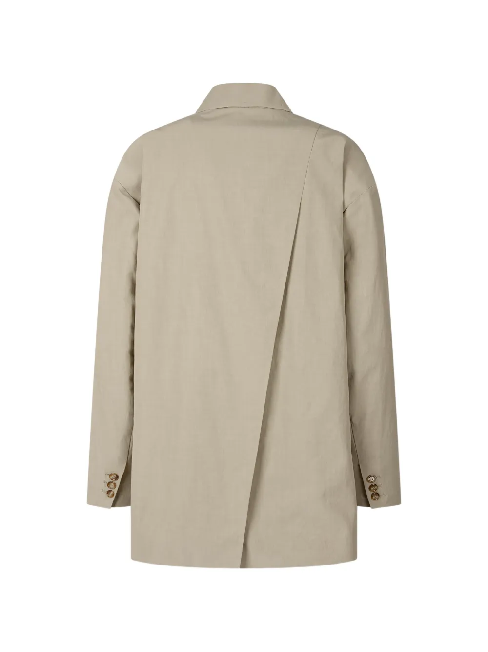  Tomboy Single-breasted Oversized Blazer - Neutrals 