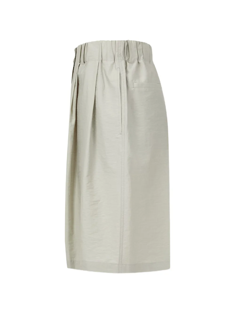 TOMBOY Ruimvallende geplooide katoenen shorts Beige
