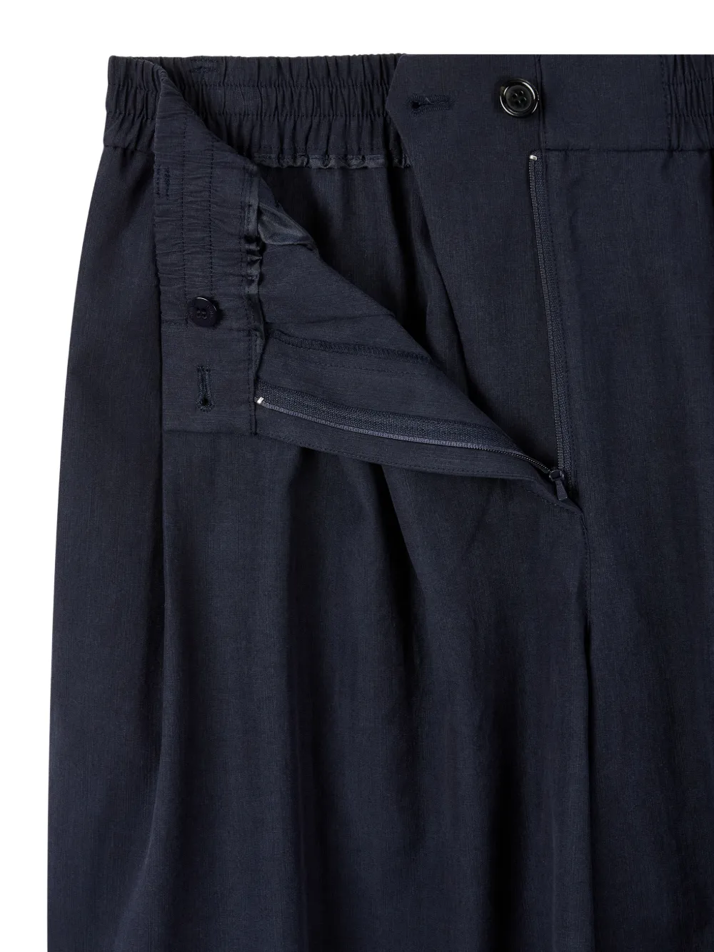 TOMBOY Geplooide shorts met elastische taille Blauw