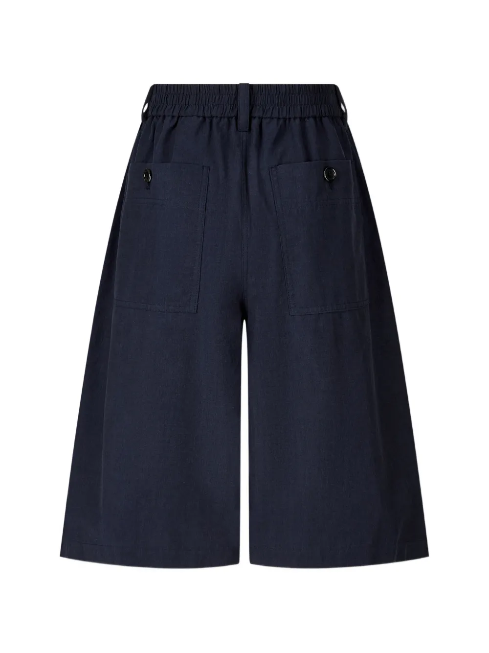TOMBOY Geplooide shorts met elastische taille Blauw
