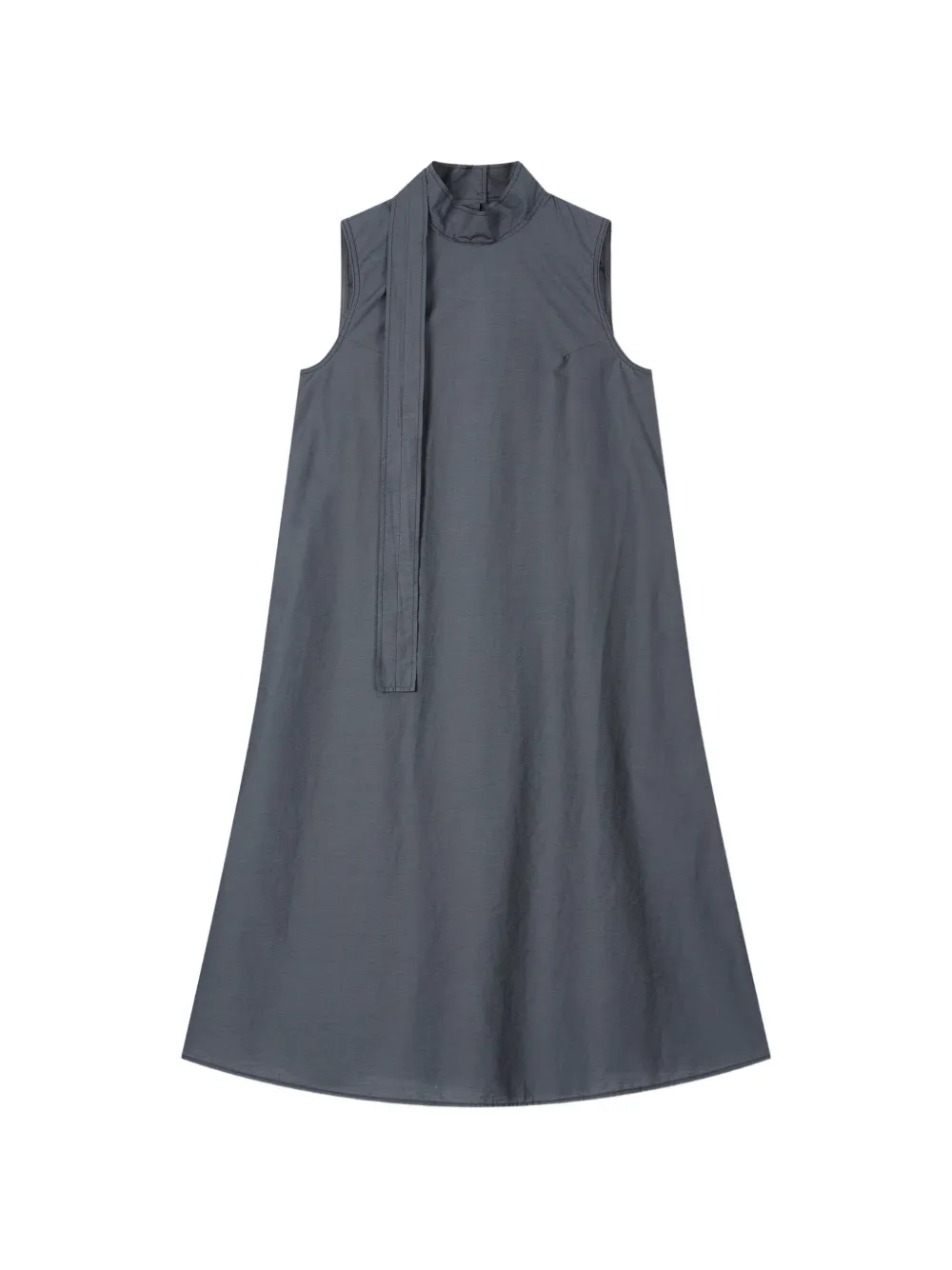TOMBOY sleeveless A-line cotton dress - Grigio
