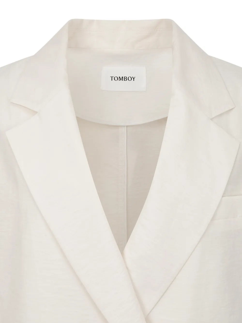 TOMBOY Oversized jack met korte mouwen Wit