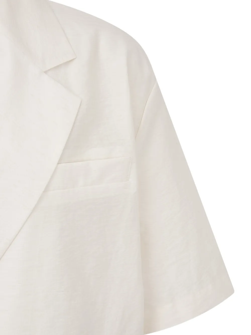 TOMBOY Oversized jack met korte mouwen Wit