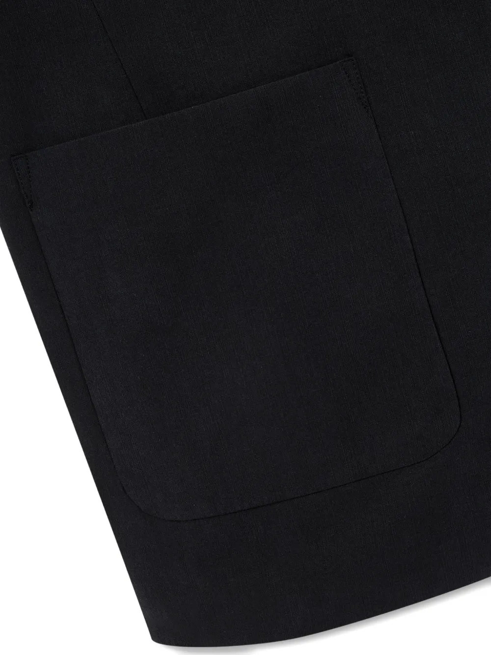 TOMBOY Oversized jack met dubbele rij knopen en korte mouwen Zwart