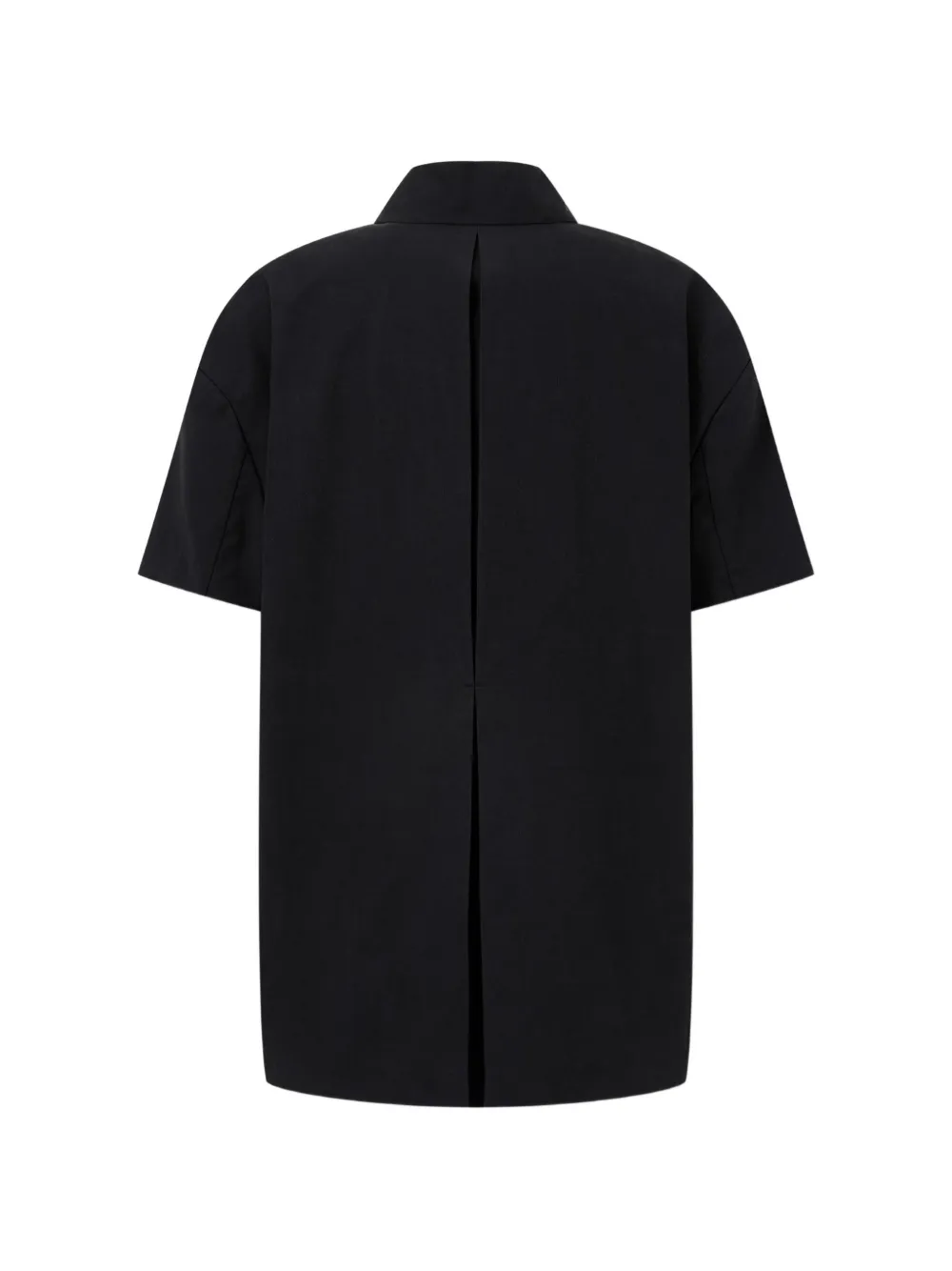 TOMBOY Oversized jack met dubbele rij knopen en korte mouwen Zwart