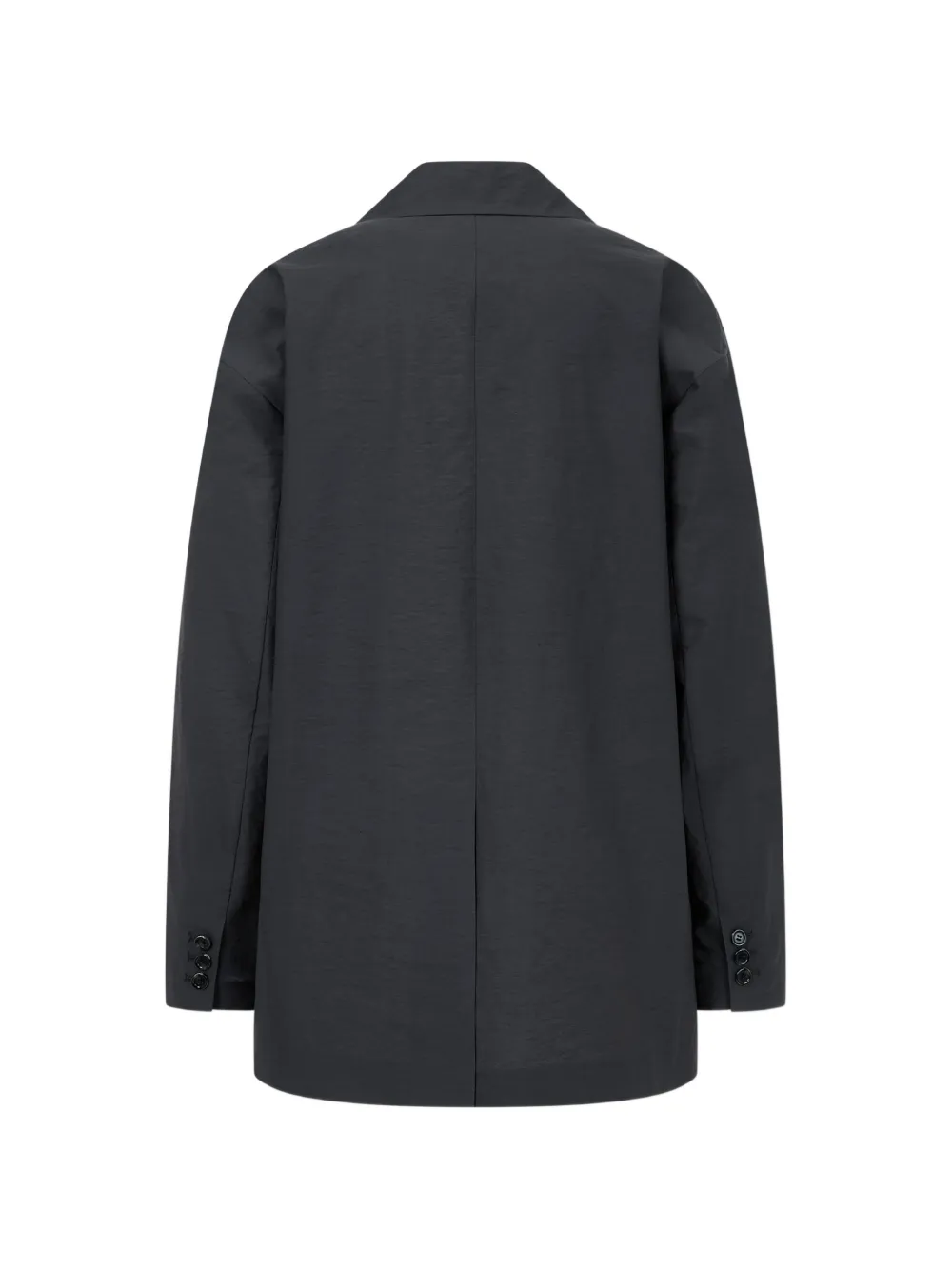  Tomboy Single-breasted Relaxed-fit Cotton Blazer - Grey 