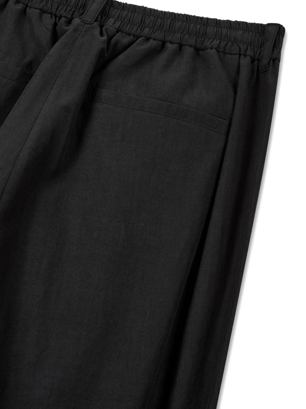 TOMBOY Ruimvallende broek met elastische taille Zwart