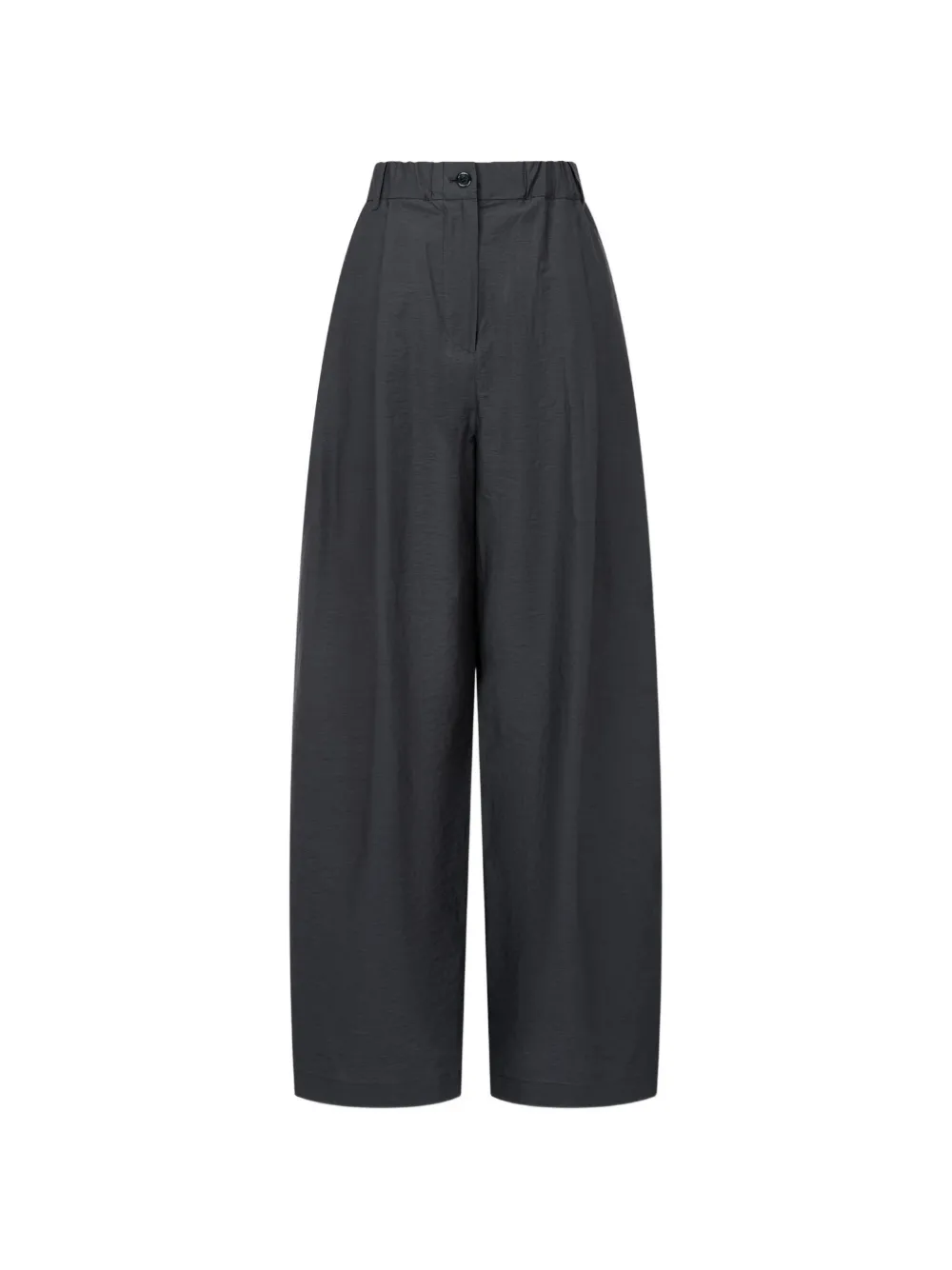 TOMBOY wide-leg pleated cotton trousers - Grigio