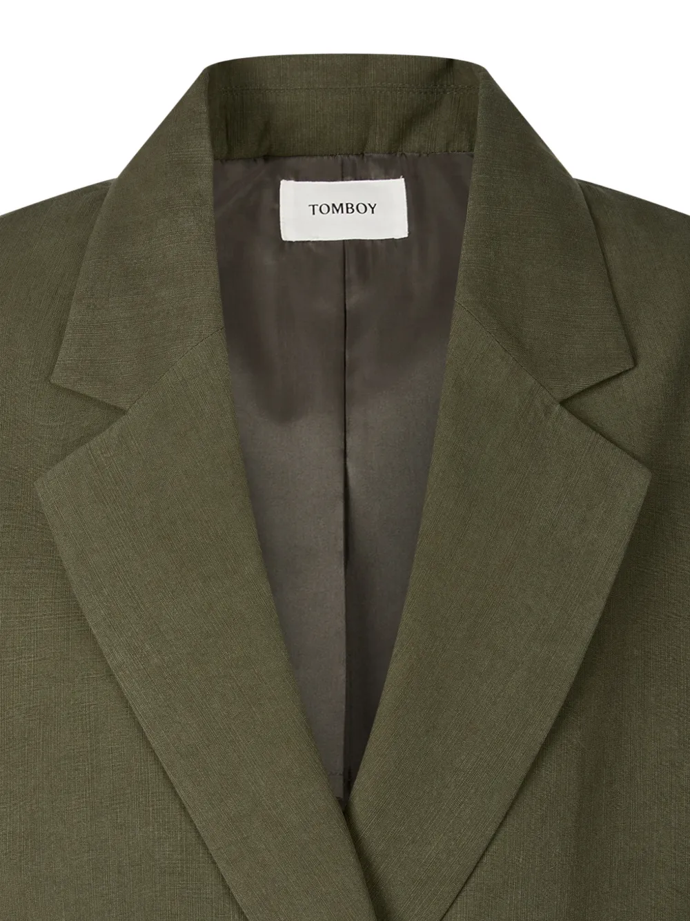 TOMBOY Oversized jack met dubbele rij knopen en korte mouwen Groen