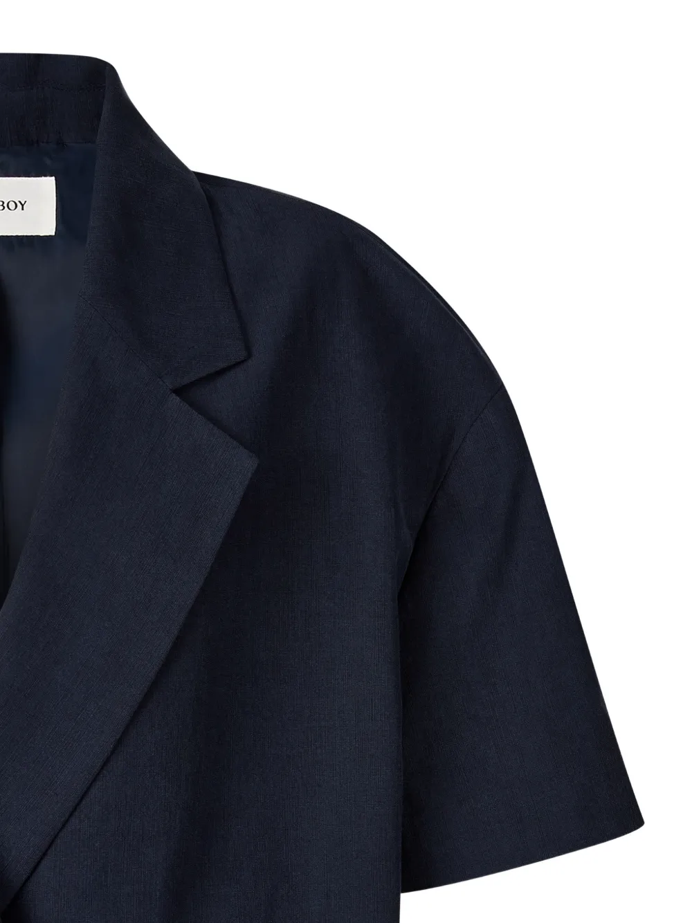 TOMBOY Oversized jack met dubbele rij knopen en korte mouwen Blauw