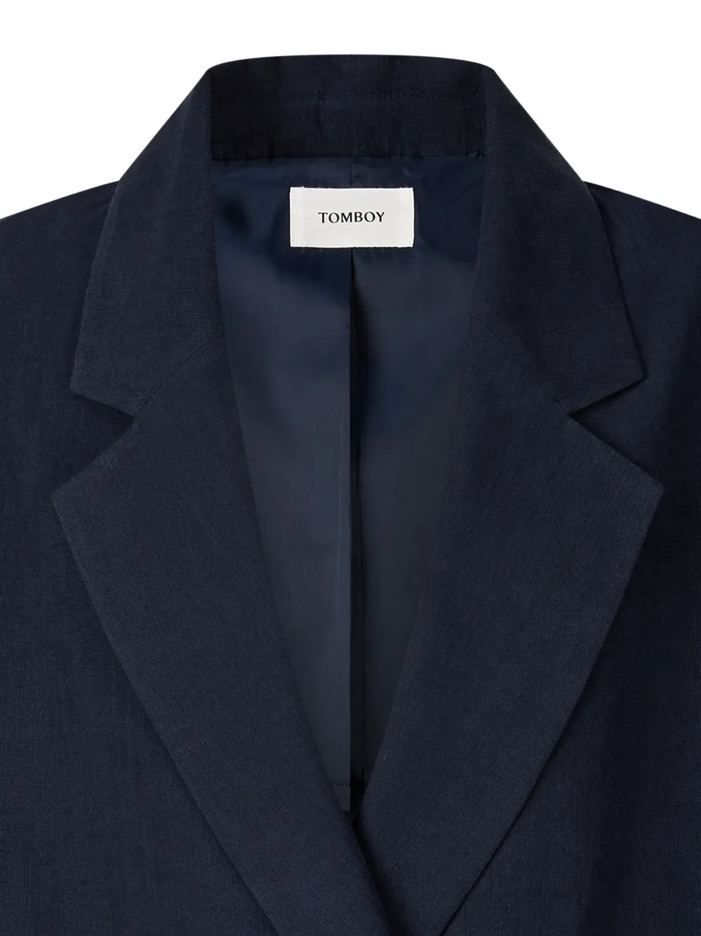 TOMBOY Oversized jack met dubbele rij knopen en korte mouwen Blauw